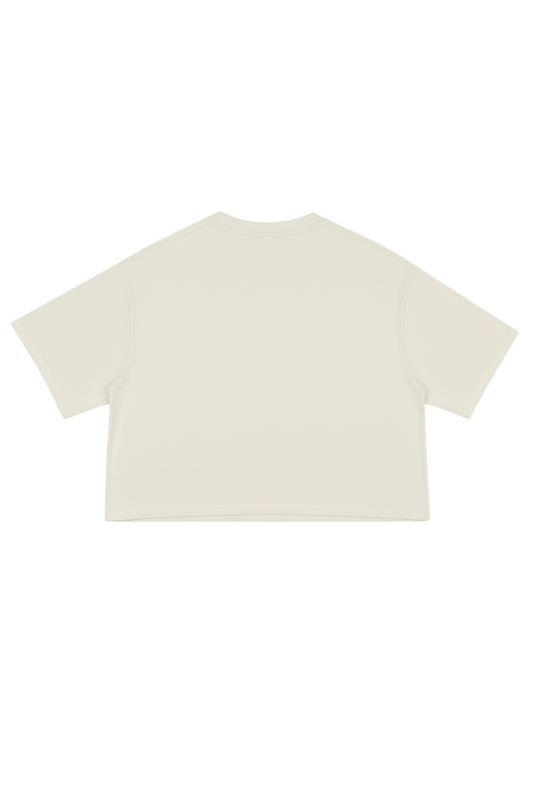 PRINTED OVERSIZE CROPPED T-SHIRT