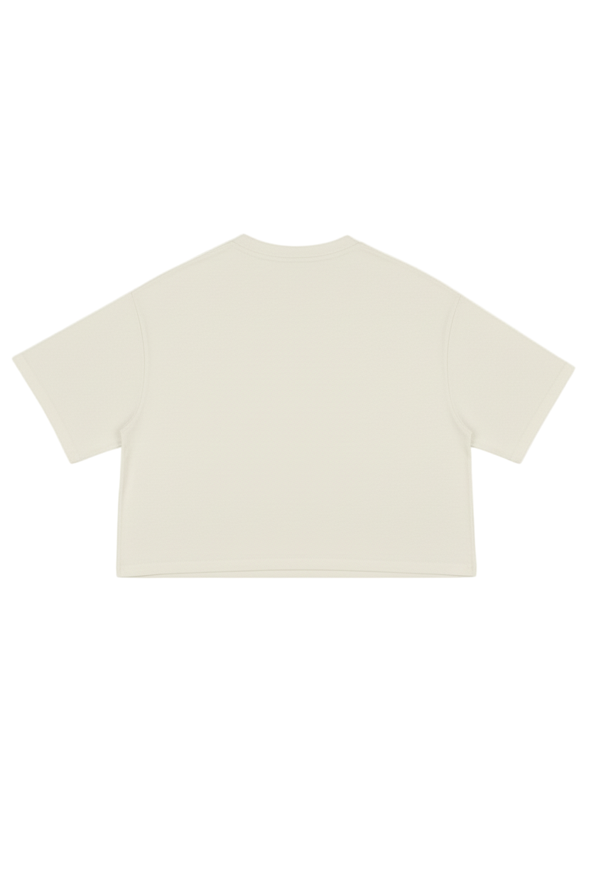 PRINTED OVERSIZE CROPPED T-SHIRT