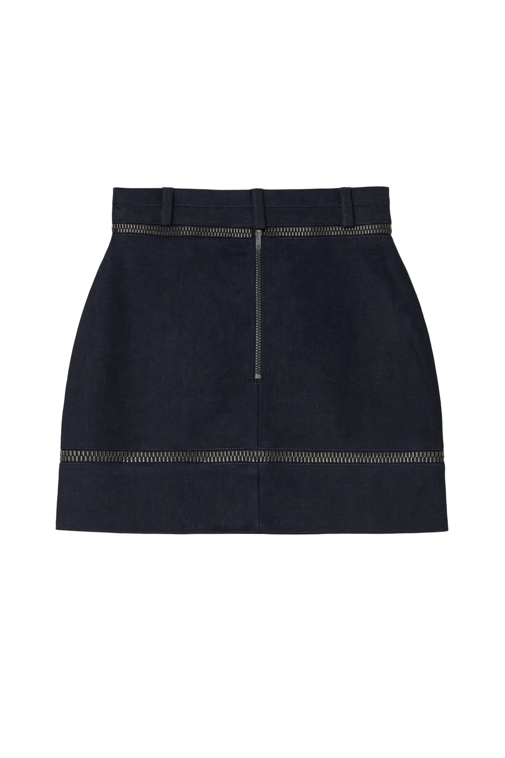 ZIPPER DETAILED DENIM SKIRT