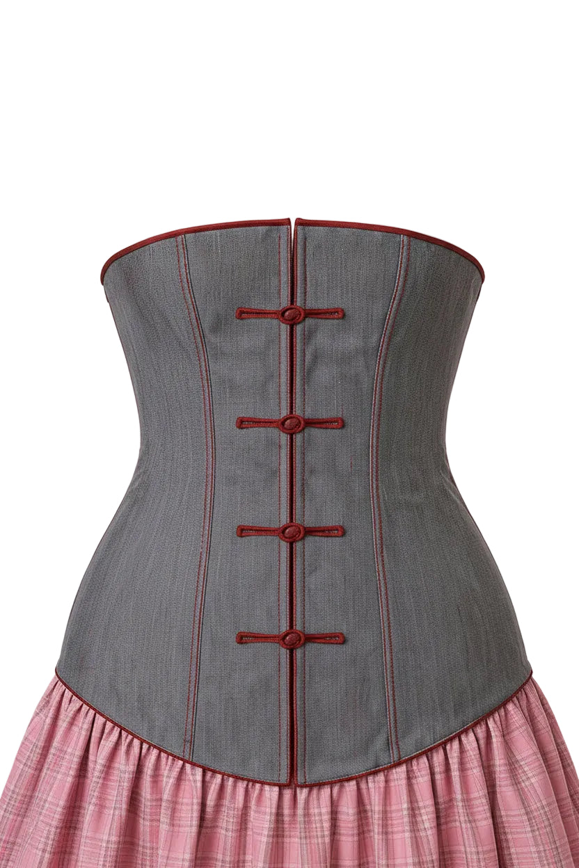 Chinese Knot Button Corset Dress