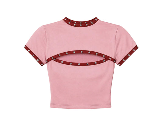 Cut-Out Crop Blouse